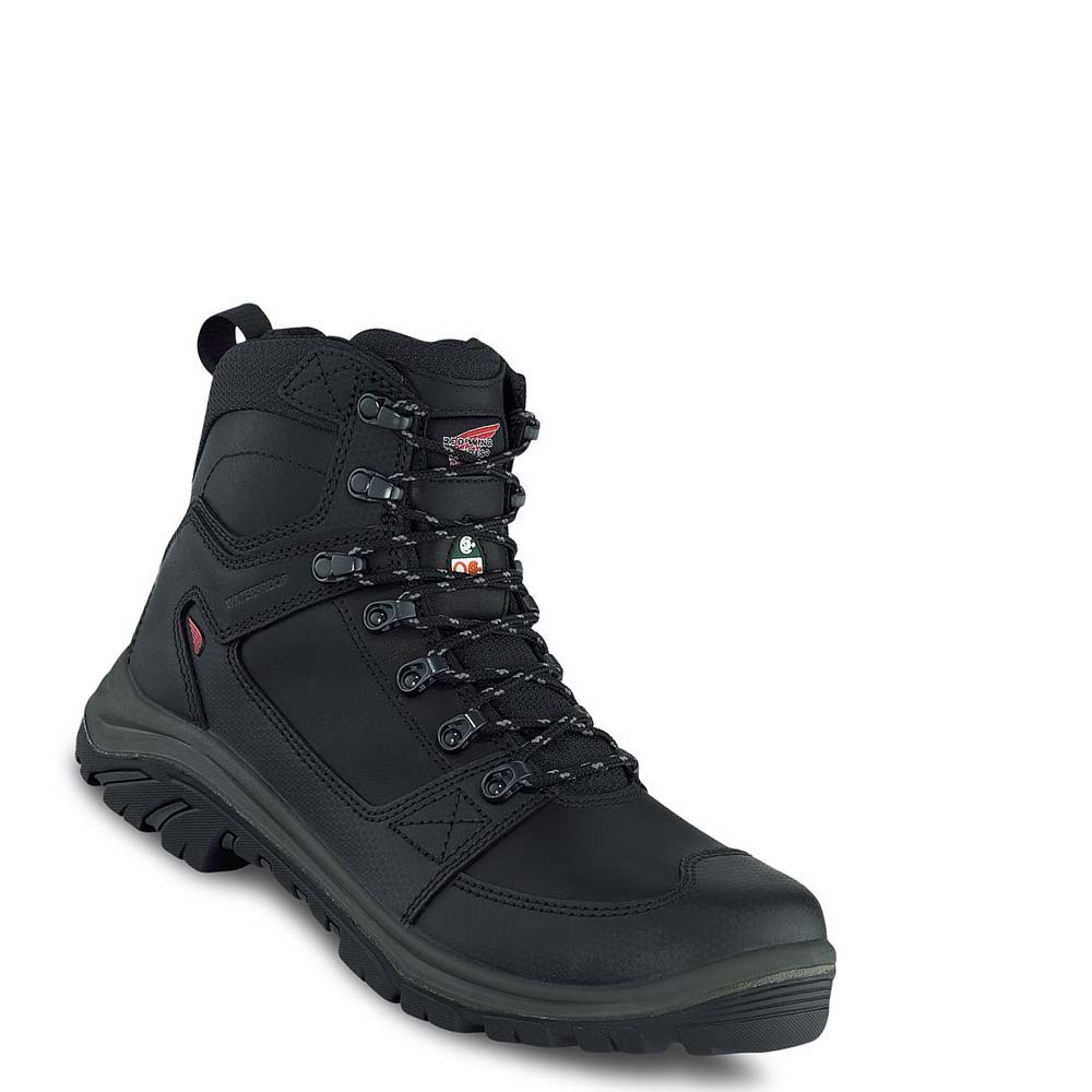 Red Wing Tradesman 6-inch Side-Zip, Waterproof, CSA Men\'s Safety Boots Black | ZA 313SGL